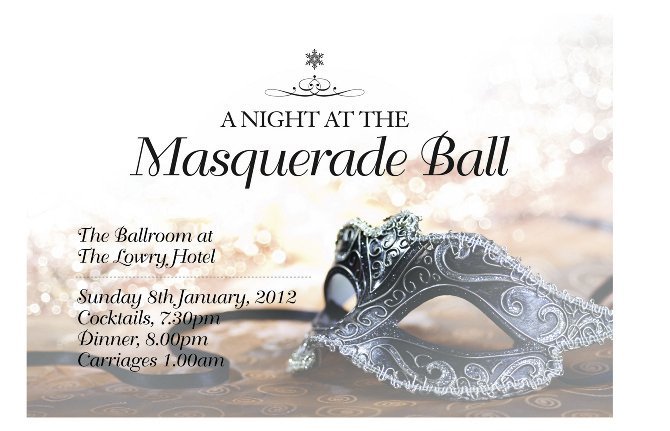 Masquerade Ball Invitations Templates