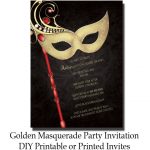 Masquerade Invitations Free Printable Bridal Shower