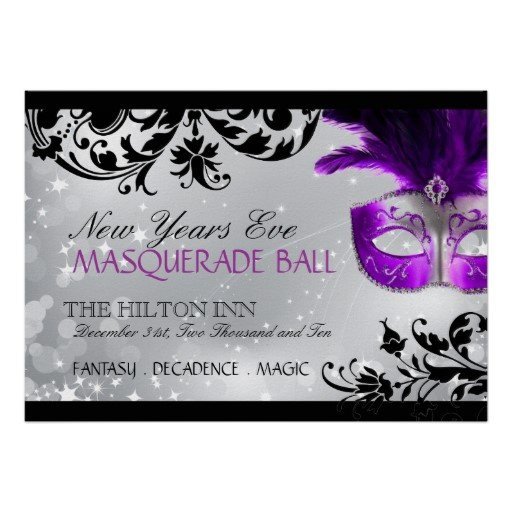 Masquerade Party Invitations Blank