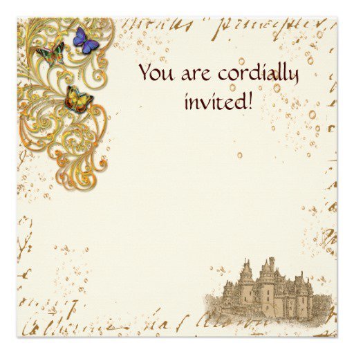 Medieval Wedding Invitations Templates