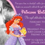 Mermaid Princess Birthday Invitations