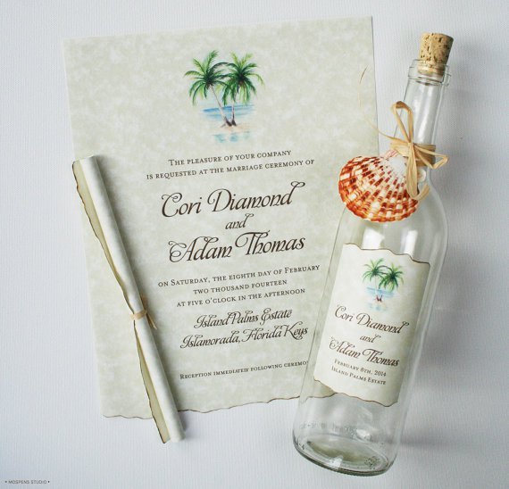 Message In A Bottle Invitations Uk
