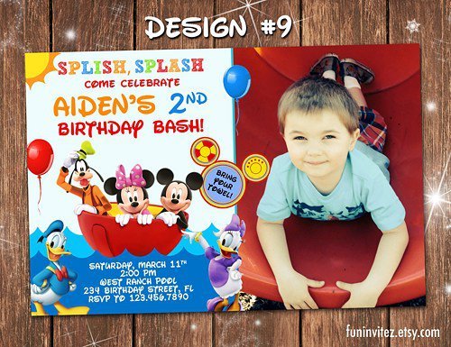 Mickey Minnie Mouse Invitations