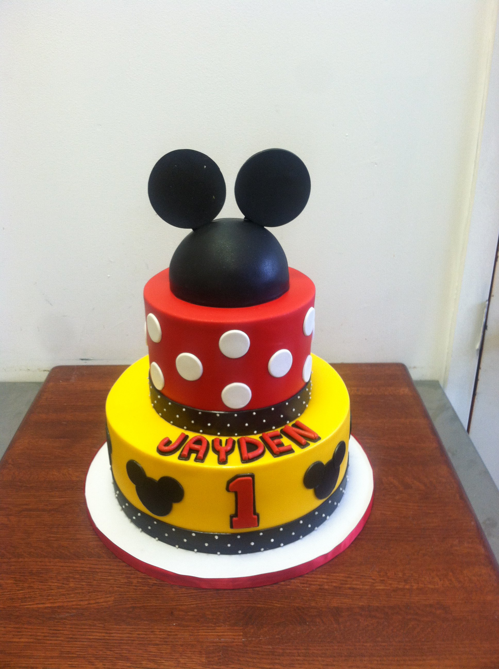 Mickey Mouse 1st Birthday Cake