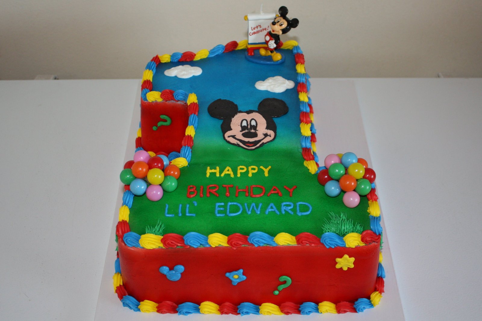 Mickey Mouse Birthday Cakes Pictures