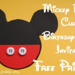 Mickey Mouse Invitation Tutorial