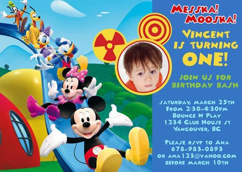Mickey Mouse Oh Toodles Invitations