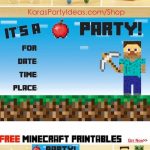 Minecraft Party Invitation Ideas