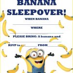 Minion Sleepover Invitations