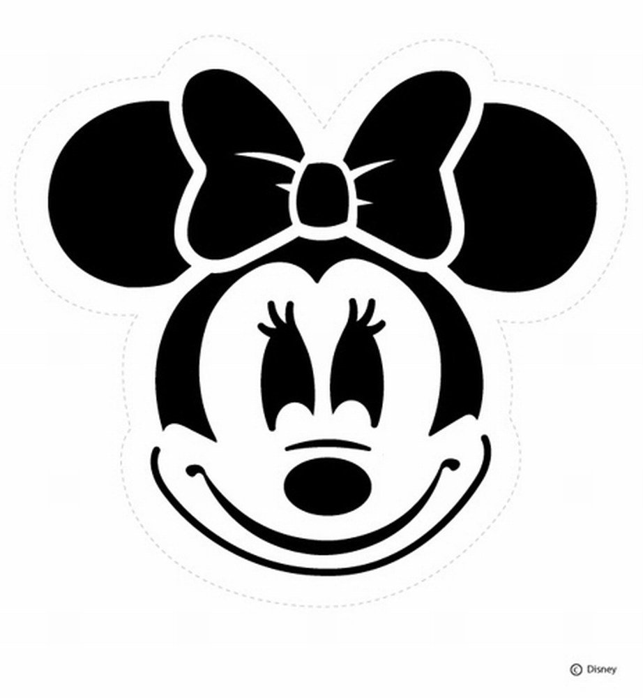 Minnie Mouse Pumpkin Stencil Printable