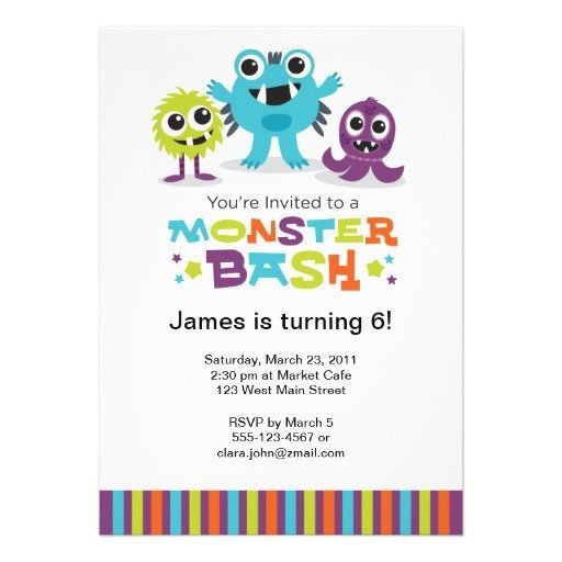 Monster Bash Invitations