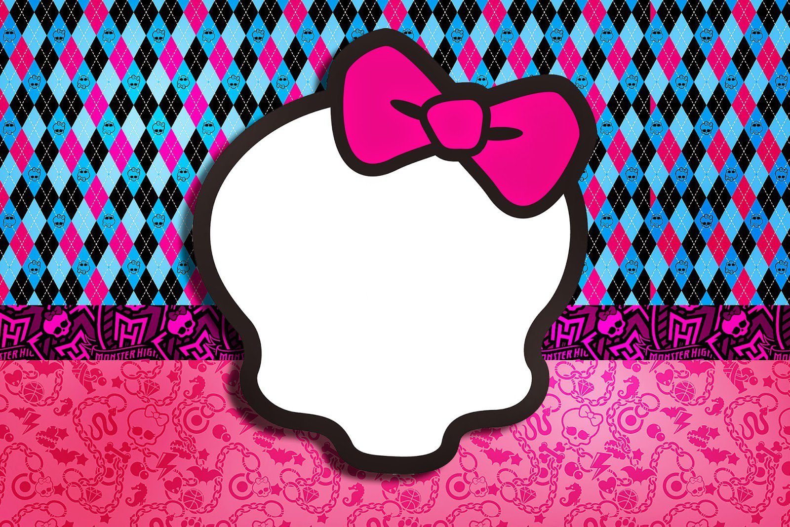 Monster High Invitation Backgrounds