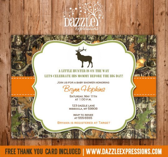 Mossy Oak Camo Party Invitations