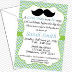 Mustache Bash Invitations