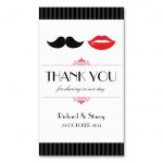 Mustache Lips Invitations Templates