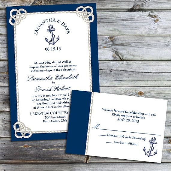 Nautical Wedding Invitations