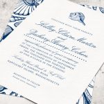 Blue Beach Wedding Invitations