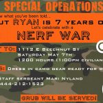 Nerf Invitation Templates