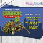 Ninja Turtle Party Invitations