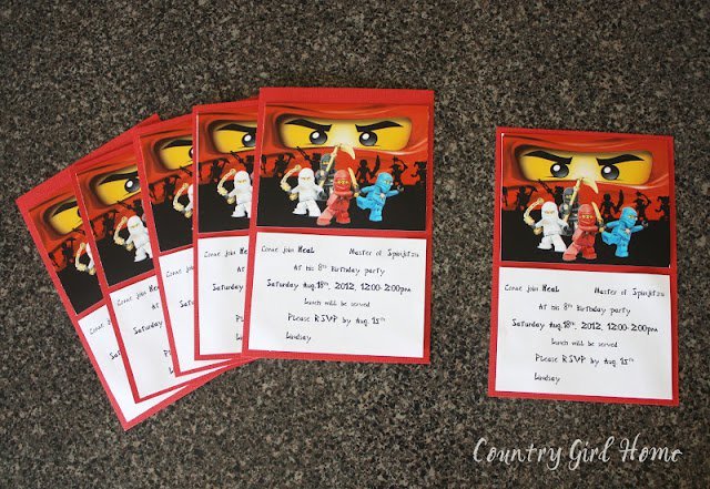 Ninjago Birthday Party Invitation Template