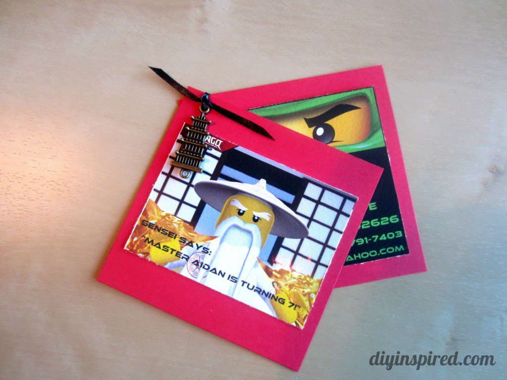 Ninjago Invitations Templates