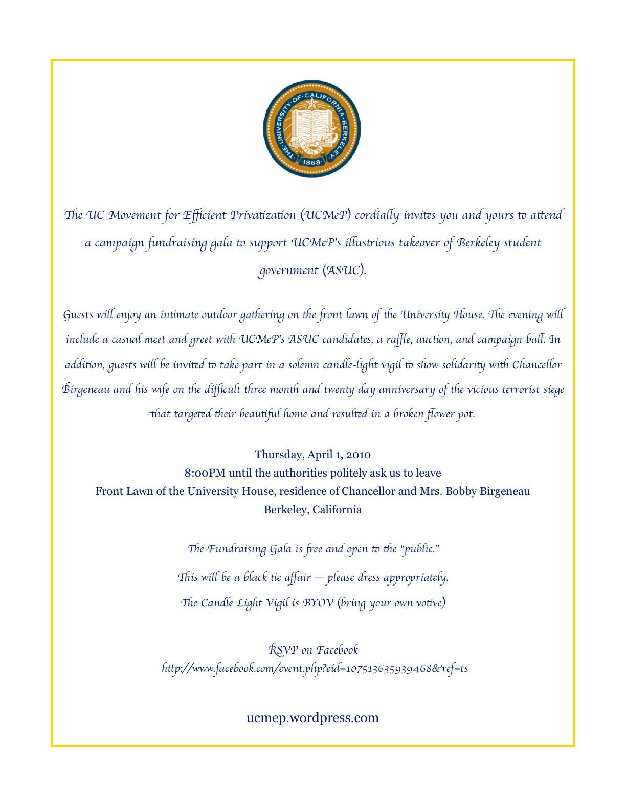 Non Event Invitation Sample 5
