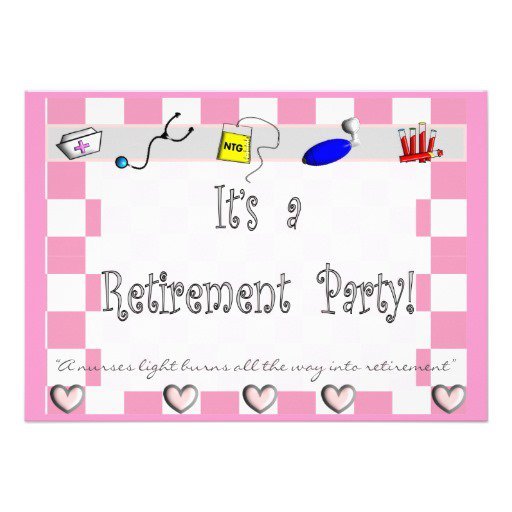 Nurse Retirement Invitations