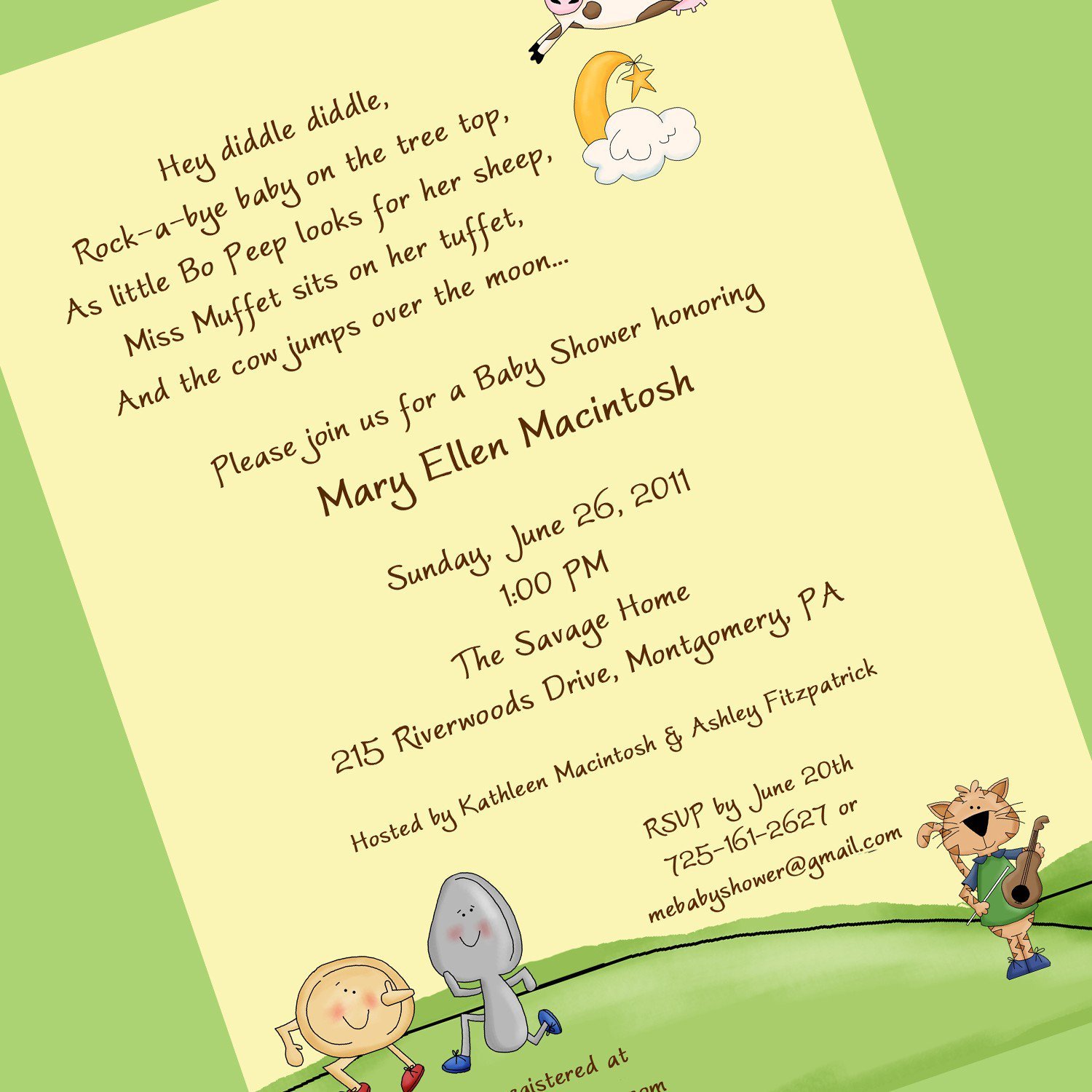 Nursery Rhyme Invitations