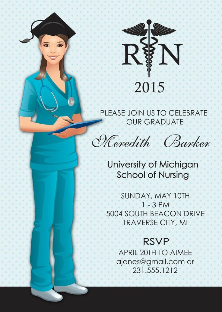 Nursing Graduation Invitation Ideas