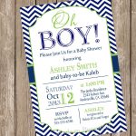 Oh Boy Baby Shower Invitations