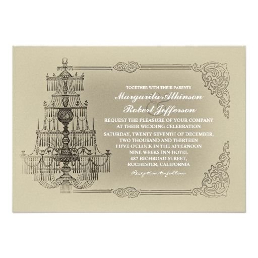 Old Wedding Invitations English