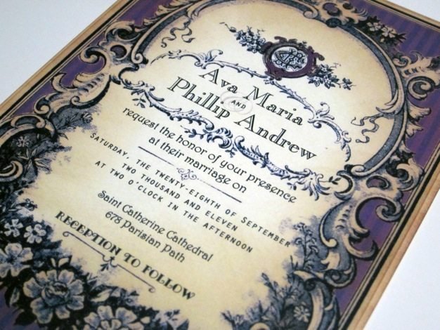 Old Western Wedding Invitations