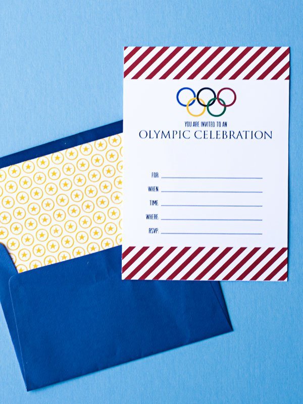 Olympic Party Invitations