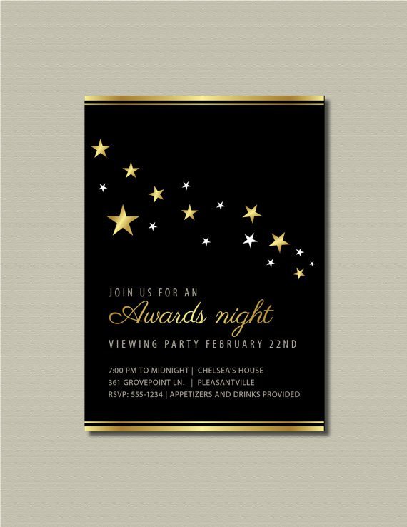 Oscar Party Invitation Wording