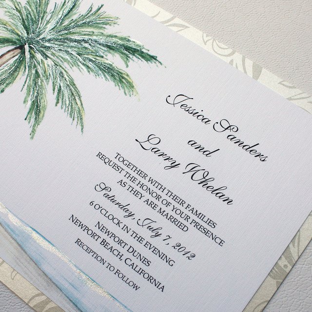 Palm Tree Wedding Invitations