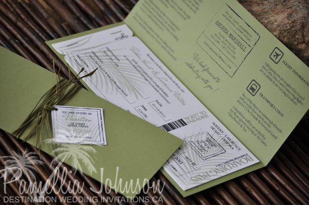 Palm Tree Wedding Invitations Free