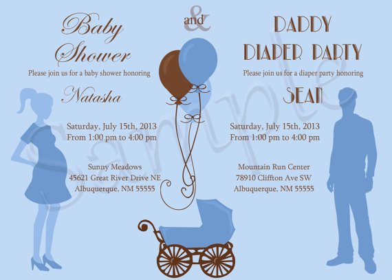 Pamper Shower Invitations