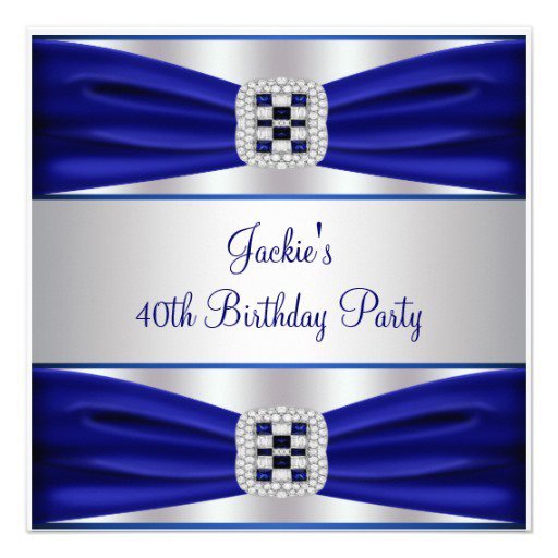 Party Invitations 40th Birthday