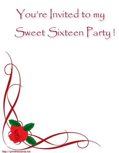 Party Invitations Cards Printable