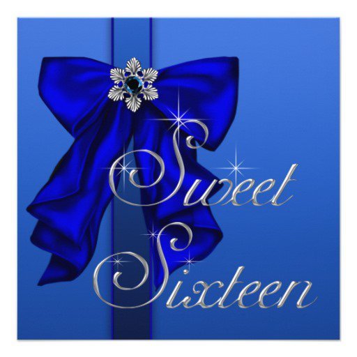 Party Invitations Royal Blue