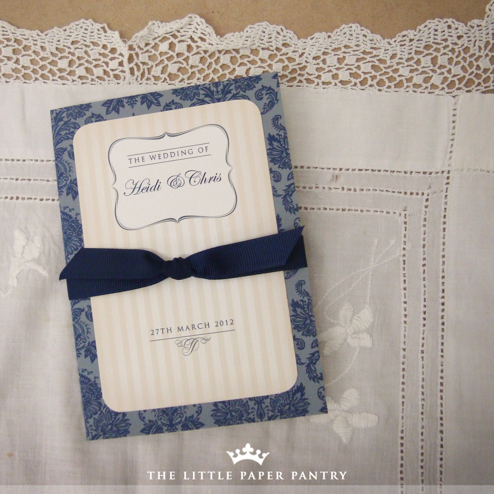 Patterned Paper For Wedding Invitations