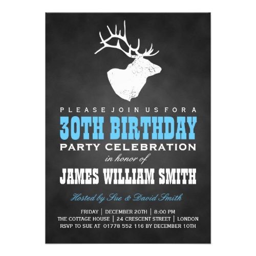 Personalized 30th Birthday Invitations
