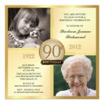 90th Birthday Personalized Invitations