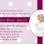 Personalized Baptism Invitations