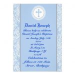 Personalized Boy Baptism Invitations