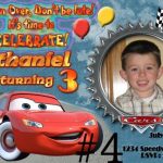 Personalized Disney Cars Party Invitations