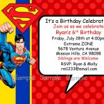 Superman Personalized Invitations