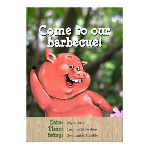 Pig Roast Bbq Invitations Templates