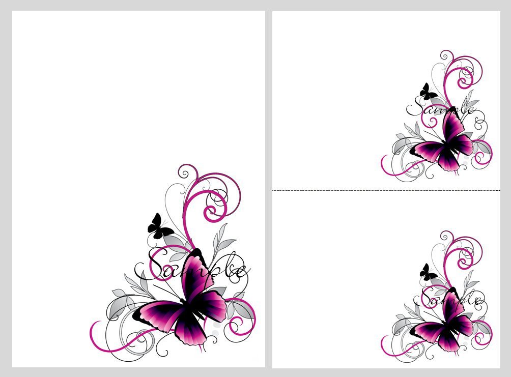 Pink And Black Birthday Invitation Templates