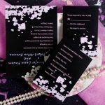Pink And Black Wedding Invitations